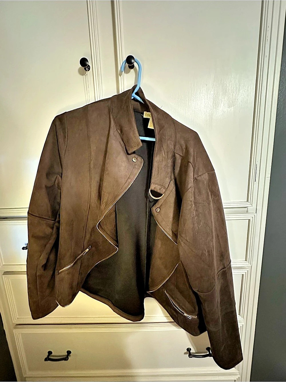 Coco & Shay Brown Asymmetrical Jacket Size 3X